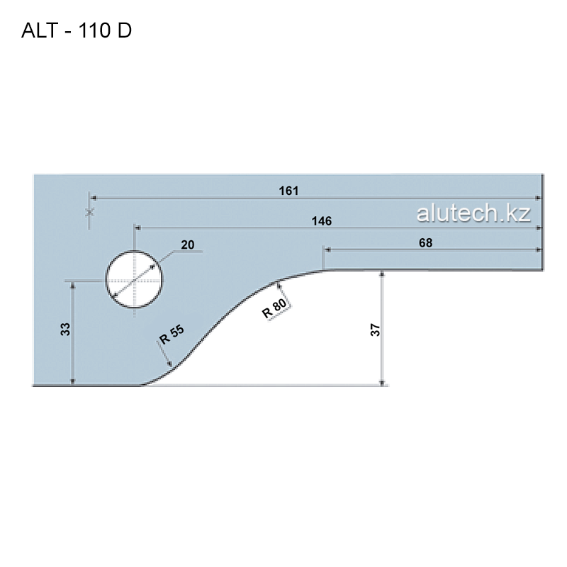 Вырезы в стекле для ALT-110D